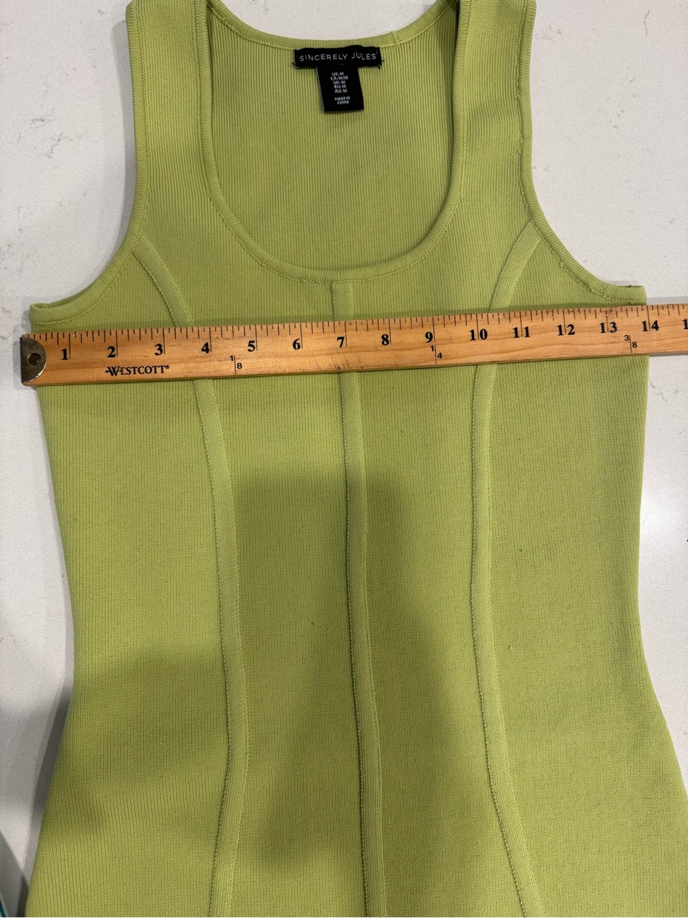 Sincerely Jules Olive Green Bodycon Tank Dress - Picture 5 of 5